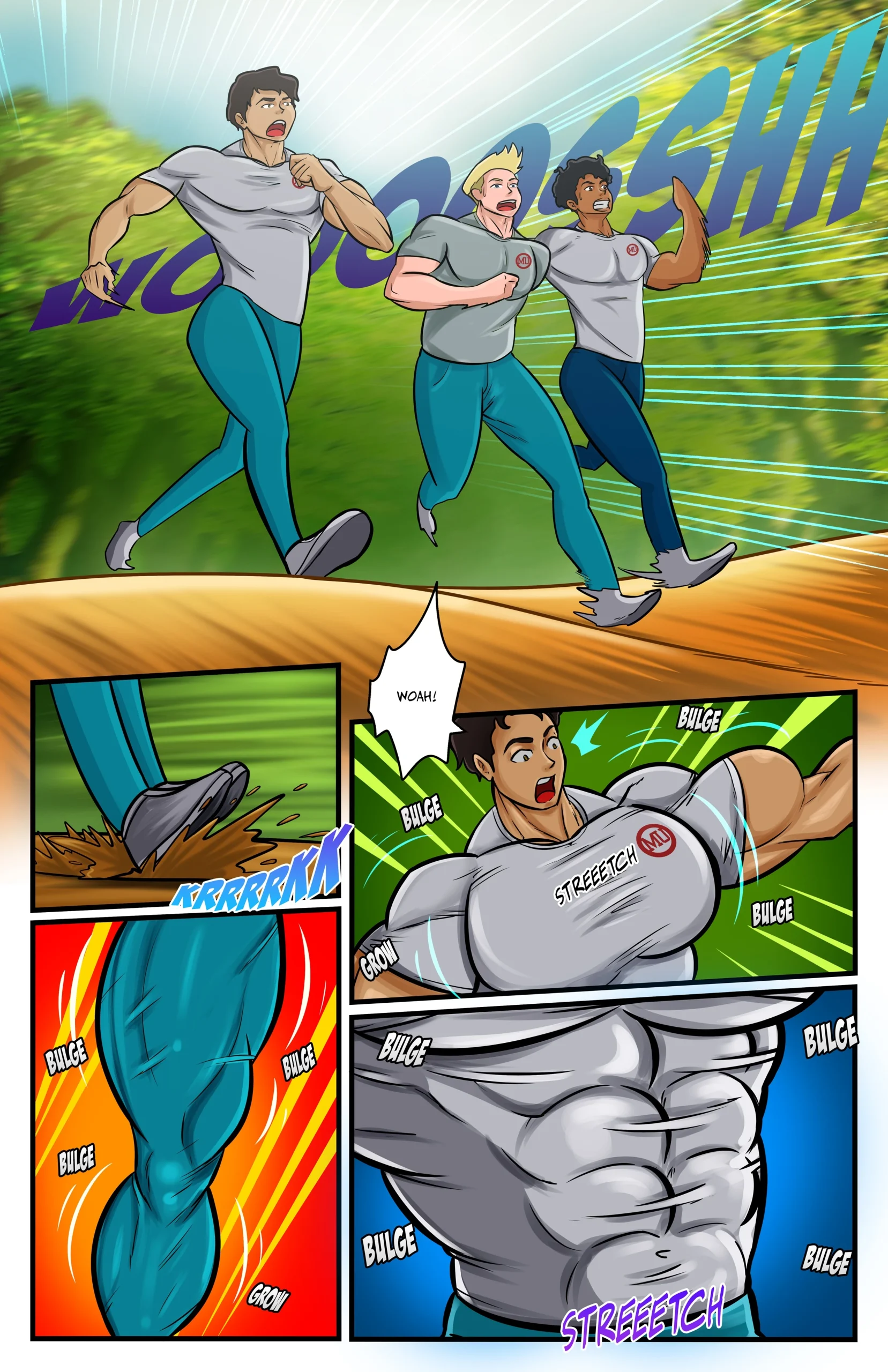 New Power Chamber: Rex’s Revenge – A Male Muscle Growth Comic Featuring Extreme Muscle Expansion